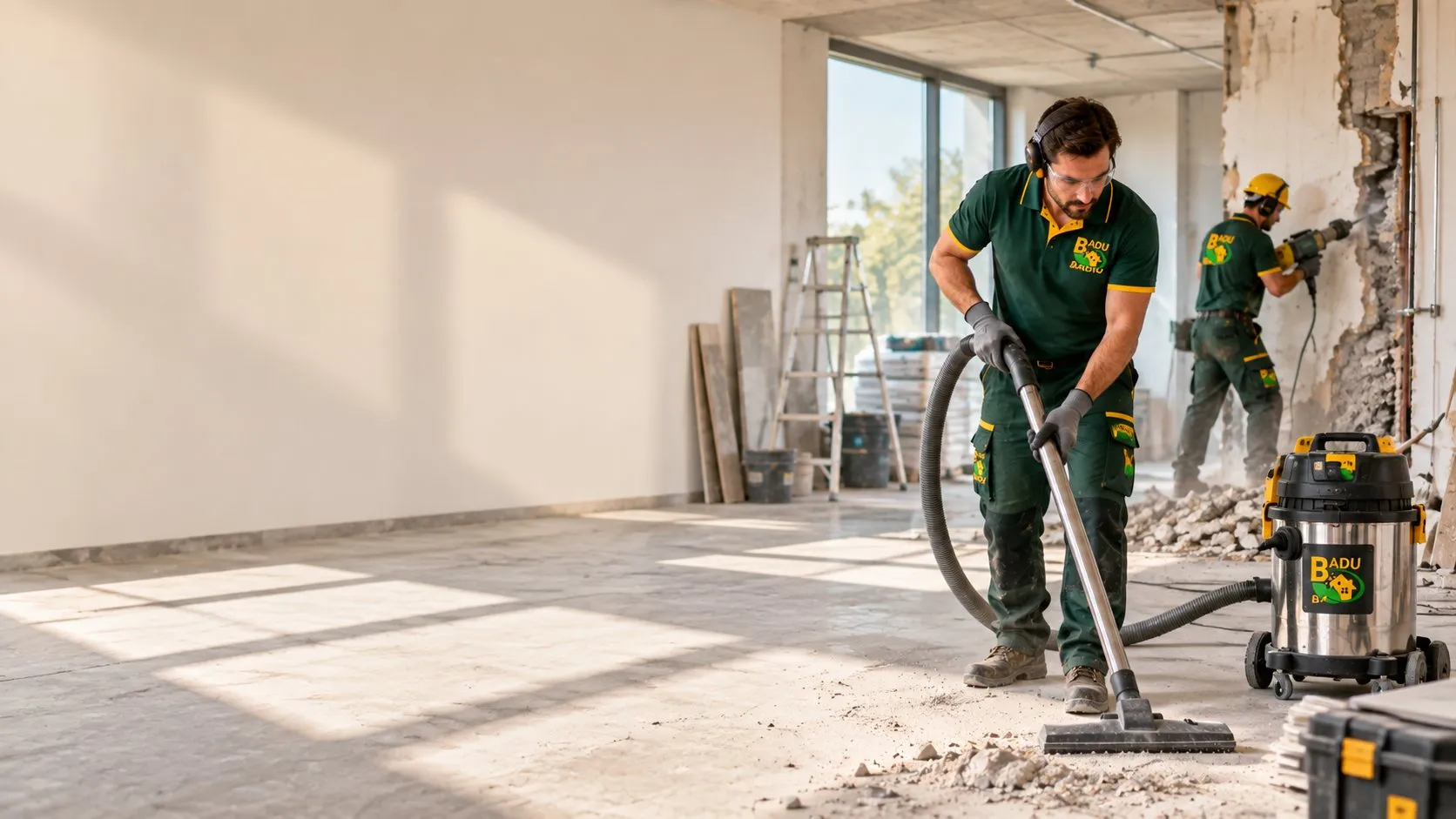 Das Reinigungsteam von Badu Facility Services